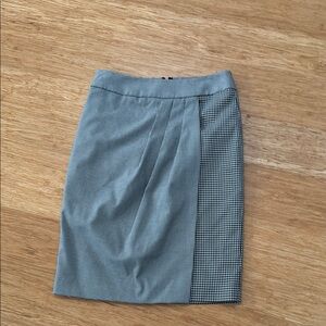 Elegant Blue Checkered Skirt